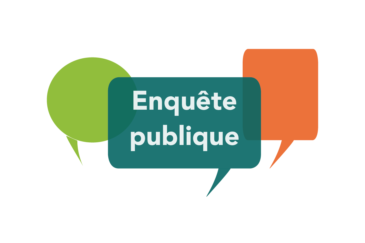 Une enquête publique du lundi 28/09/2020 9h30 au mercredi 28/10/2020 à 12h30